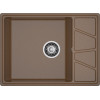 Мойка кухонная GranFest VERTEX GF-V-680L чаш+кр 680*500мм, терракот, мрамор