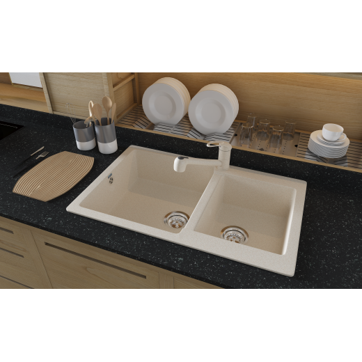 Смеситель для кухни Ulgran U-002-343, антрацит