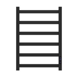 Полотенцесушитель электрический Point Атлант PN18846B П6 400x600, диммер справа, черный