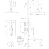 Смеситель Lemark Contest LM5822CW для ванны и душа встраиваемый с доп. 1-функц. лейкой, хром/белый