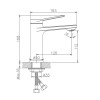Смеситель для раковины HAIBA HB10572, латунь, хром - купить в Москве
