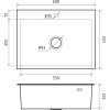 Мойка GF METAL нерж.сталь AISI 304  1 чаша 600*450*215 мм арт.GF-6045 нерж