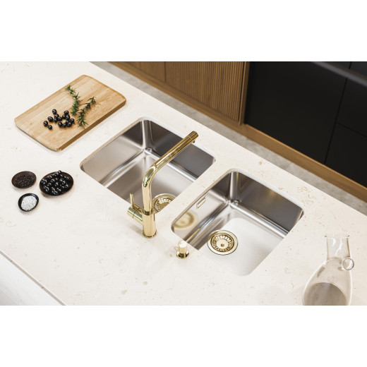 Мойка кухонная Alveus Luno 20 SAT FI 340х400х185 нержавеющая сталь, с сифоном