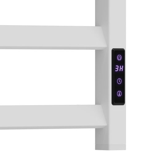 Полотенцесушитель электрический Point Атлант PN18840W П10 400x1000, диммер справа, белый