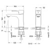 Смеситель Lemark Evitta LM0506C для умывальника монолитный, хром