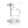 Клапан наполнительный OLI Uni Jolly, боковая подводка, 1/2", пластик