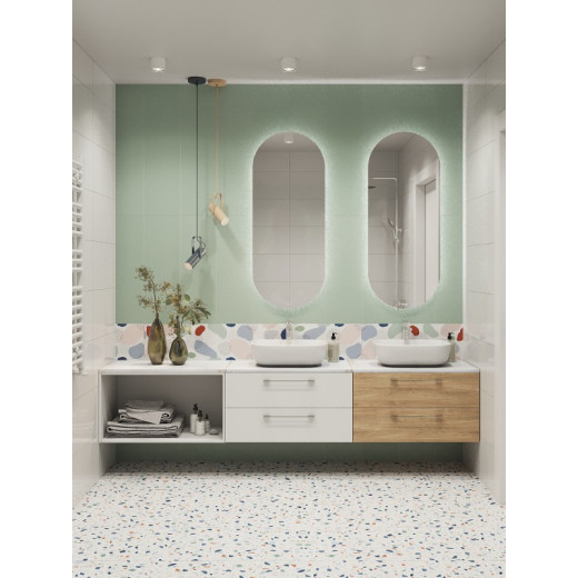 Столешница Cersanit STONE из керамогранита Aura 60x45x2 светло-серый сатиновый