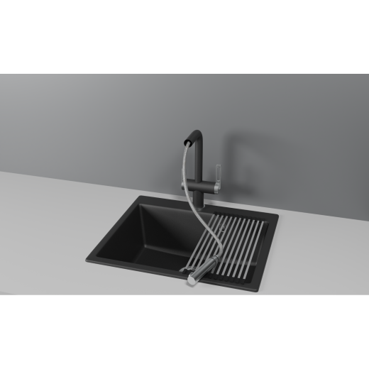 Смеситель Granula GR-8170 турмалин с выдвижным изливом