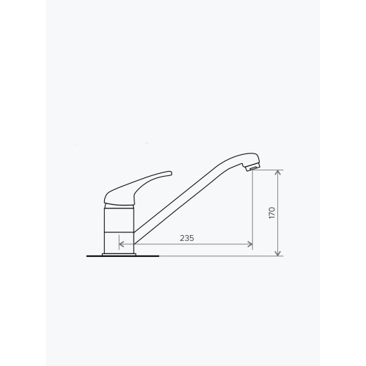 Смеситель TOLERO кухонный Низкий (сафари №102)