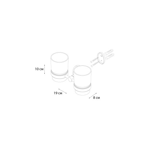 Fixsen EUROPA FX-21807 Подстаканник двойной