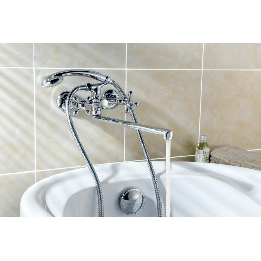 Смеситель Lemark Vista LM7651C универсальный с плоским поворотным изливом 300 мм, хром