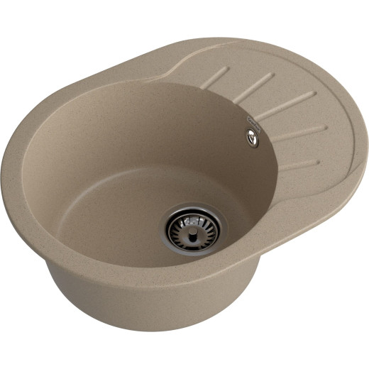 Мойка кухонная GranFest Rondo GF-R580L песочный