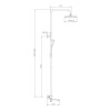 Душевая система для ванны с термостатом RAGLO R01.26.03