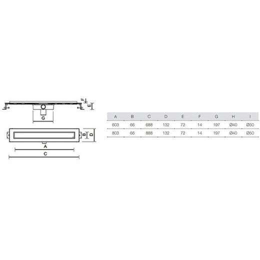 Трап для душа OLIFILO basic 40, OLI
