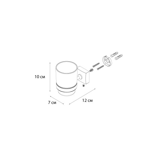 Fixsen KVADRO FX-61306 Подстаканник одинарный