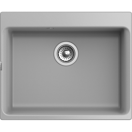 Кухонная мойка RIVELATO AXEL 60  1-чаша 630*520мм grigio metallizzato