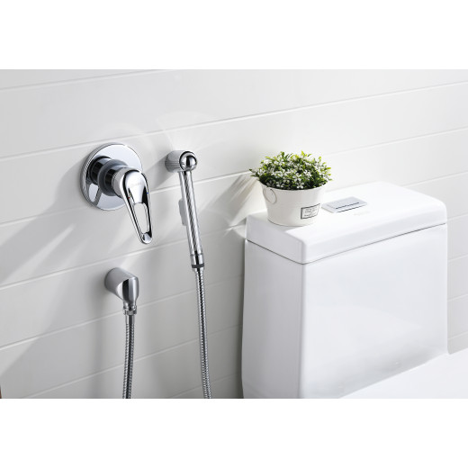 Смеситель Lemark Luna LM4119C с гигиеническим душем, встраиваемый, хром