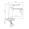 Смеситель для раковины HAIBA HB10556, латунь, хром - купить в Москве