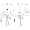 Смеситель Lemark Practica LM7507C для умывальника с поворотным изливом, хром