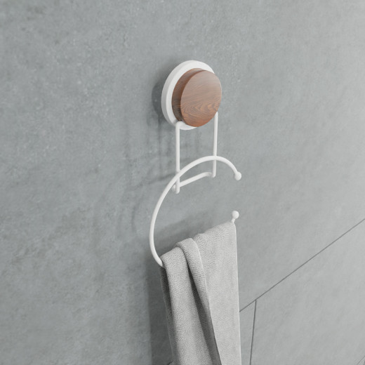 Fixsen MAGIC WHITE FX-47011 Полотенцедержатель кольцо, белый/дерево