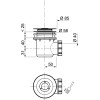 Сифон WIRQUIN TOURBILLON D60 мм, выход D40 мм