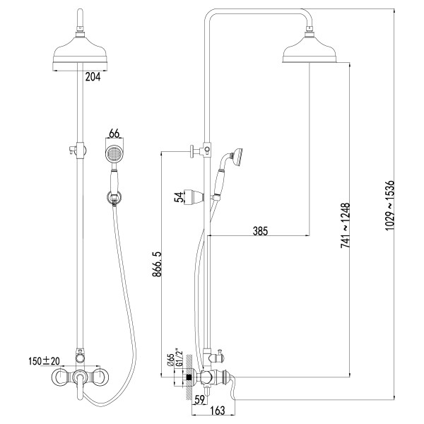 Смеситель Lemark Brava LM4760G для душа