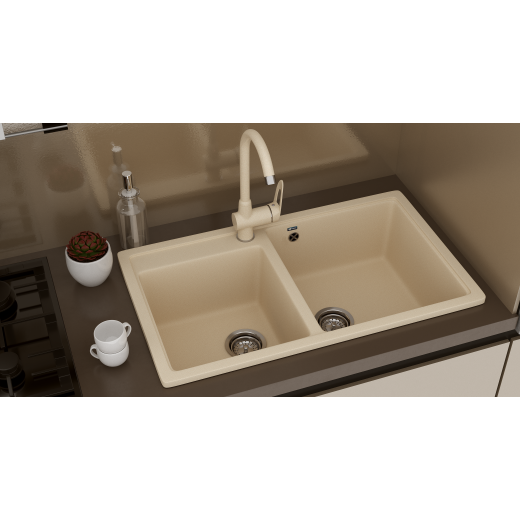 Мойка кухонная Ulgran U-200-302, песочный