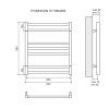 Полотенцесушитель электрический Lemark Poseidon LM42607E П7 500x600, левый/правый