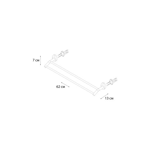 Fixsen EUROPA FX-21802 Полотенцедержатель трубчатый 2-ой