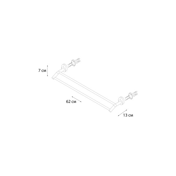 Fixsen EUROPA FX-21802 Полотенцедержатель трубчатый 2-ой