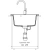 Мойка кухонная GranFest RONDO GF-R-510 D=508 мм иней , мрамор