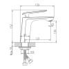 Смеситель для раковины HAIBA HB10548-8, латунь, белый/хром - купить в Москве