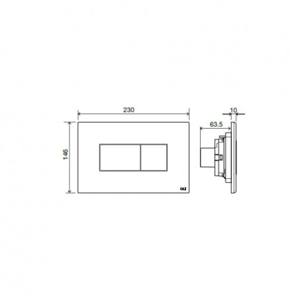 Инсталляция OLI 120 ECO Sanitarblock pneumatic + панель слива Karisma, хром