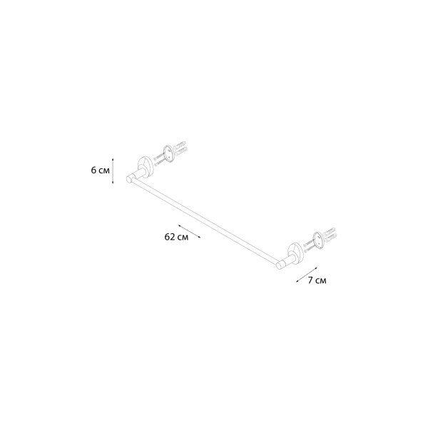 Fixsen EUROPA FX-21801 Полотенцедержатель 60см