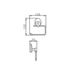 Держатель для туалетной бумаги HAIBA HB1603-3, хром