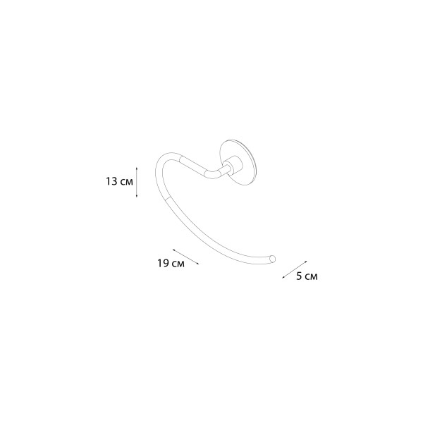 Fixsen ROUND FX-92111 Полотенцедержатель полукольцо
