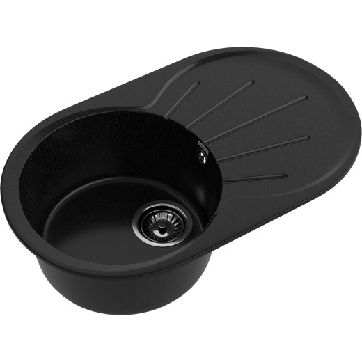 Мойка кухонная GranFest Rondo GF-R750L черный