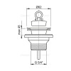 Водослив для умывальника 5/4" с нержавеющей peшeткой Ø63, арт. A31