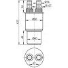 Переходная муфта HT 40/50 × G½“, арт. AKS6