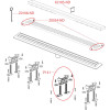 Водоотводящий желоб с порогами для  решетки или решетки под плитку, без гидроз., арт.APZ2012-650