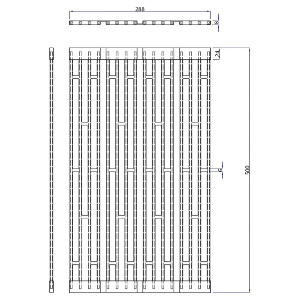 Ролл-мат GRANFEST силиконовый  для мойки  черный арт. GF 1002-BL