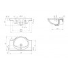 Раковина Cersanit мебельная ERICA 80 1 отв.