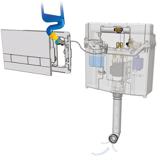 Панель механическая двойная OLI Narrow, пластик, черный soft touch