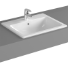 Раковина накладная Vitra S20 5465B003-0001, прямоугольная 55 cм, c переливом, цвет белый