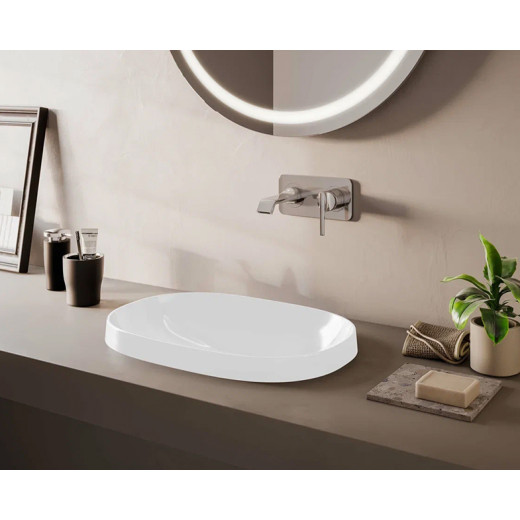 Раковина Vitra Frame 5652B403-0016 накладная, 56 см, без перелива, белая