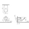 Унитаз Vitra Conforma 5810B003-6234 подвесной, безободковый, с сиденьем для людей с огр. возм-ми