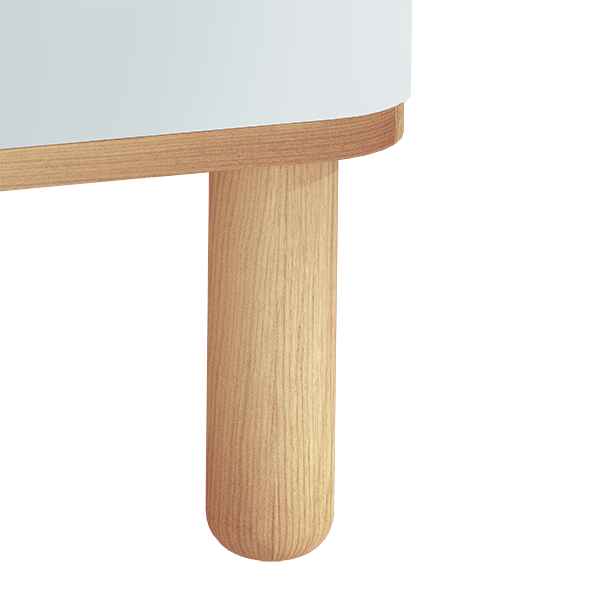 Ножки для мебели Vitra Sento, комплект - 4шт, дуб светлый