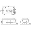 Ванна VITRA Optimum Neo 64560001000 150x70