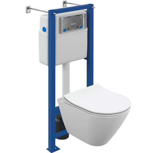 Комплект Cersanit CITY SMART CO DPL EO slim инсталляция VECTOR