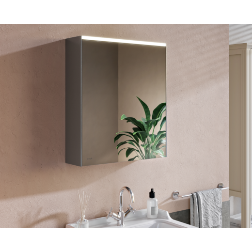 Зеркальный шкаф Vitra Mirrors 60 с LED подсветкой, универсальный, левосторонний